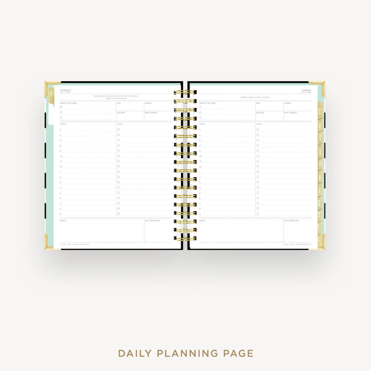 2026-27 Daily Planner: Black Stripe - Image 12
