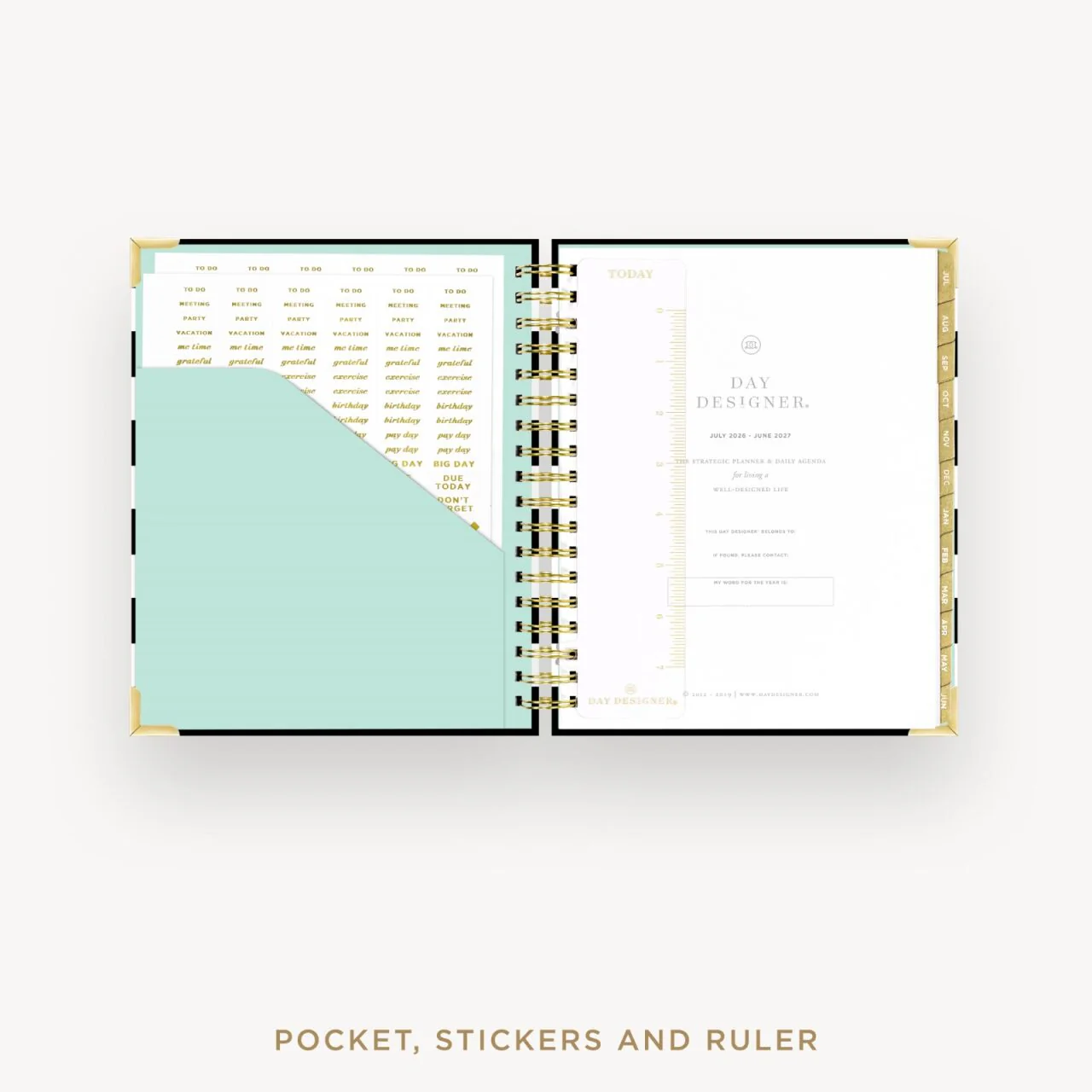 2026-27 Daily Planner: Black Stripe - Image 4