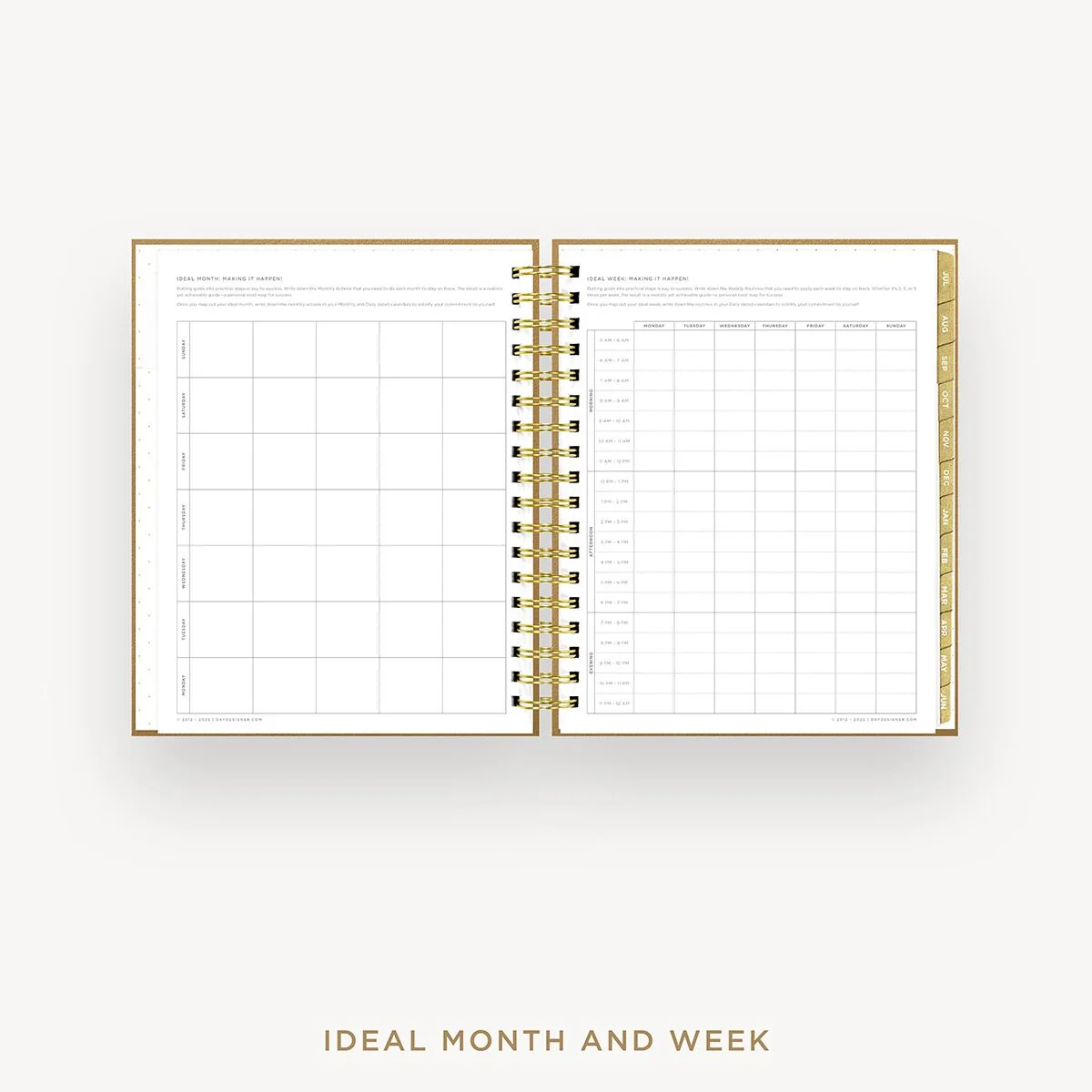 2026-27 Daily Planner: Caramel Latte Pebble Texture - Image 8