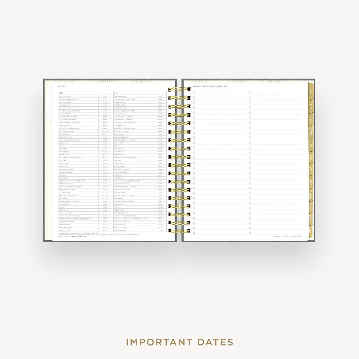 2026-27 Daily Planner: Charcoal Bookcloth - Image 10