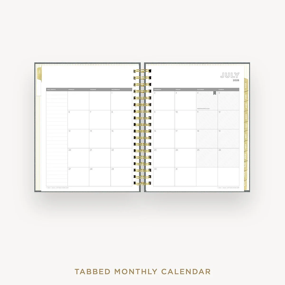 2026-27 Daily Planner: Charcoal Bookcloth - Image 11