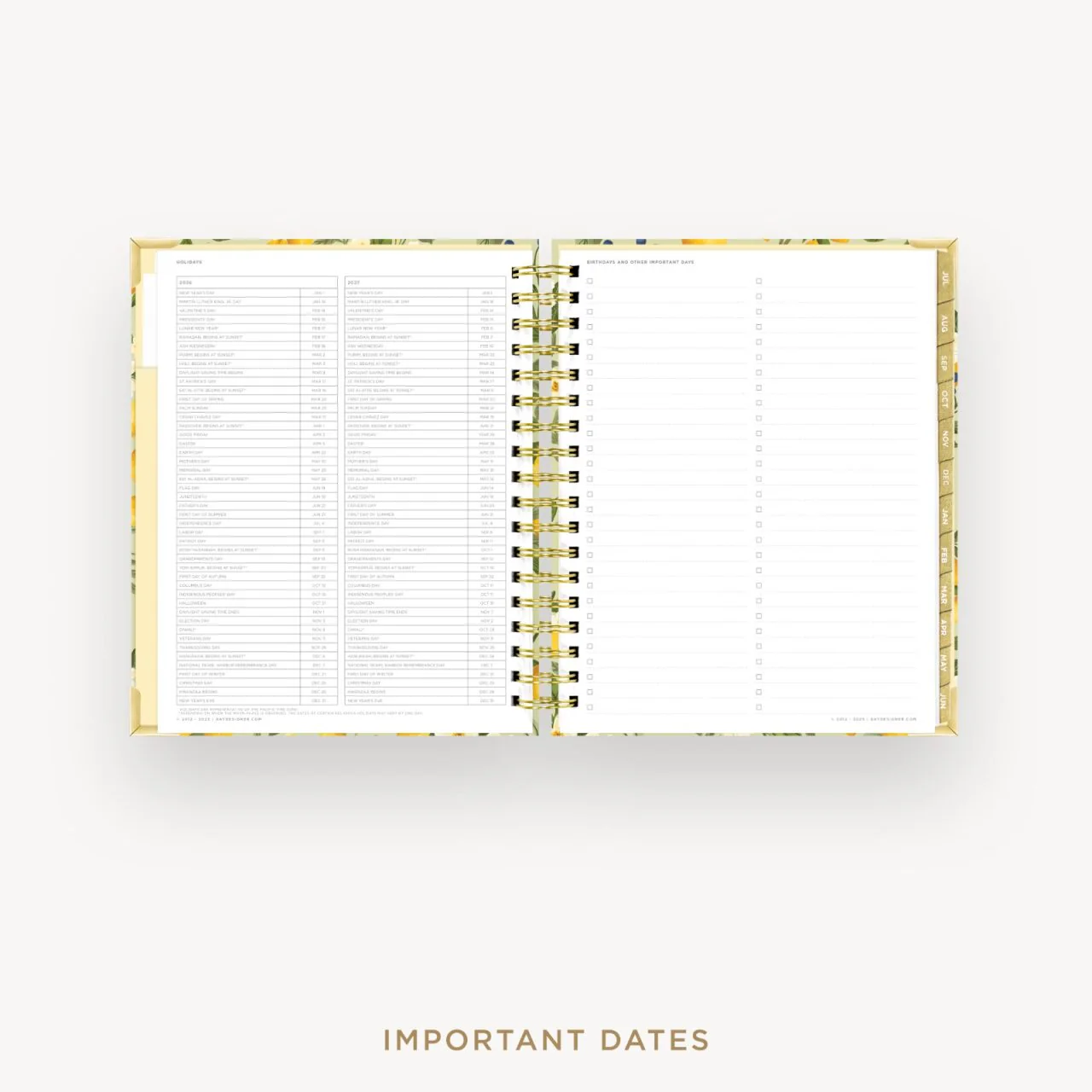 2026-27 Daily Planner: Lemon Floral Sage - Image 10