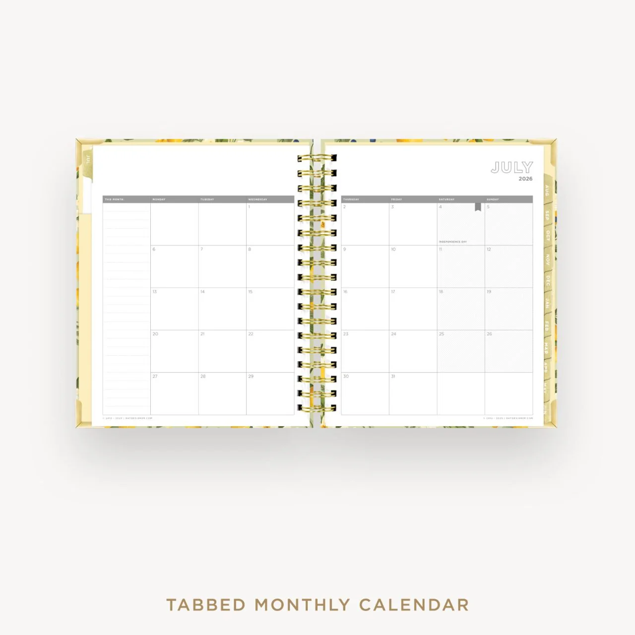 2026-27 Daily Planner: Lemon Floral Sage - Image 11