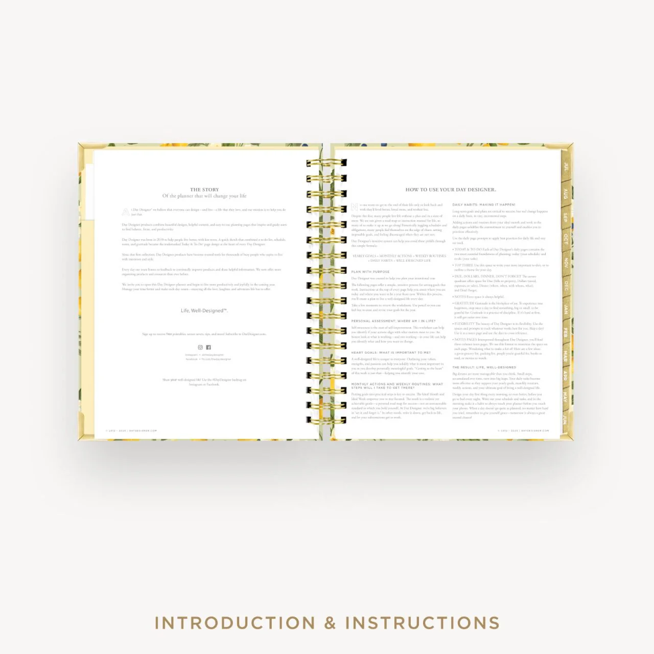 2026-27 Daily Planner: Lemon Floral Sage - Image 5