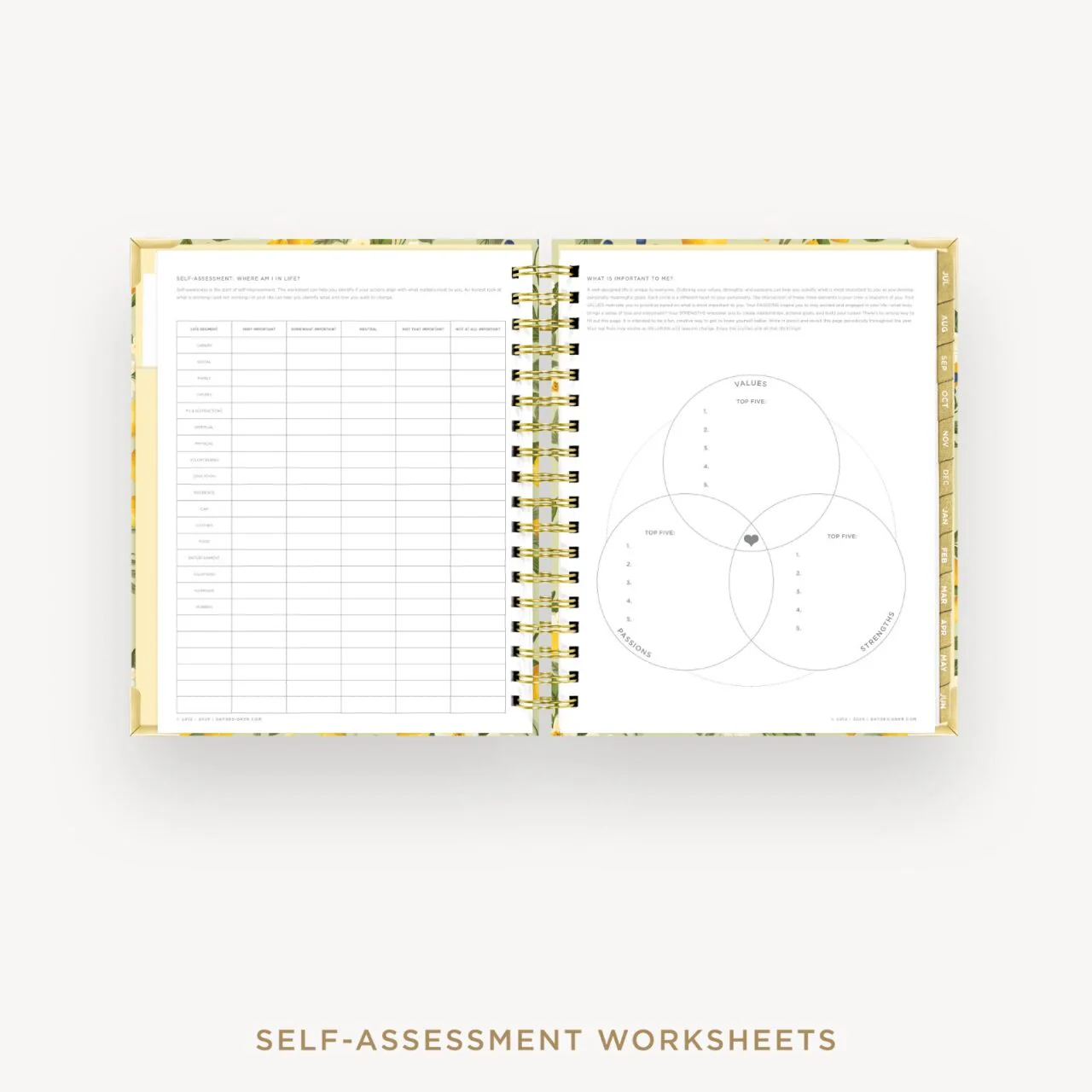 2026-27 Daily Planner: Lemon Floral Sage - Image 6