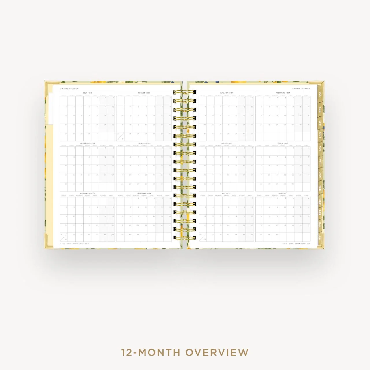 2026-27 Daily Planner: Lemon Floral Sage - Image 9