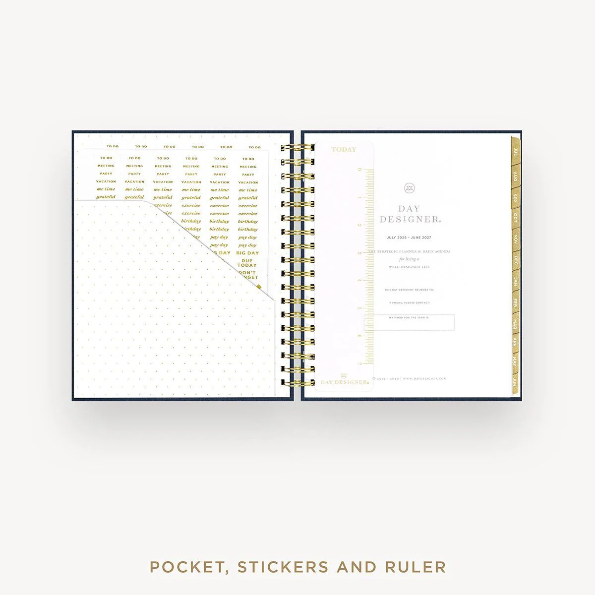 2026-27 Daily Planner: Navy Bookcloth - Image 4