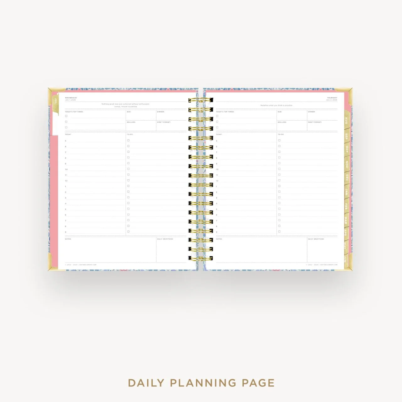 2026-27 Daily Planner: Olivia Damask - Image 12