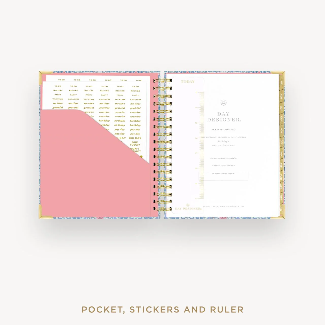 2026-27 Daily Planner: Olivia Damask - Image 4