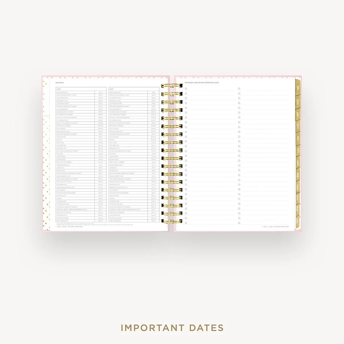 2026-27 Daily Planner: Peony Bookcloth - Image 10
