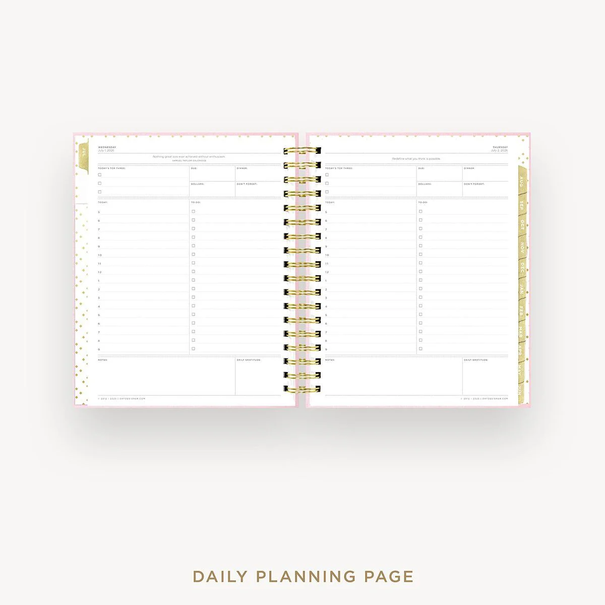 2026-27 Daily Planner: Peony Bookcloth - Image 12