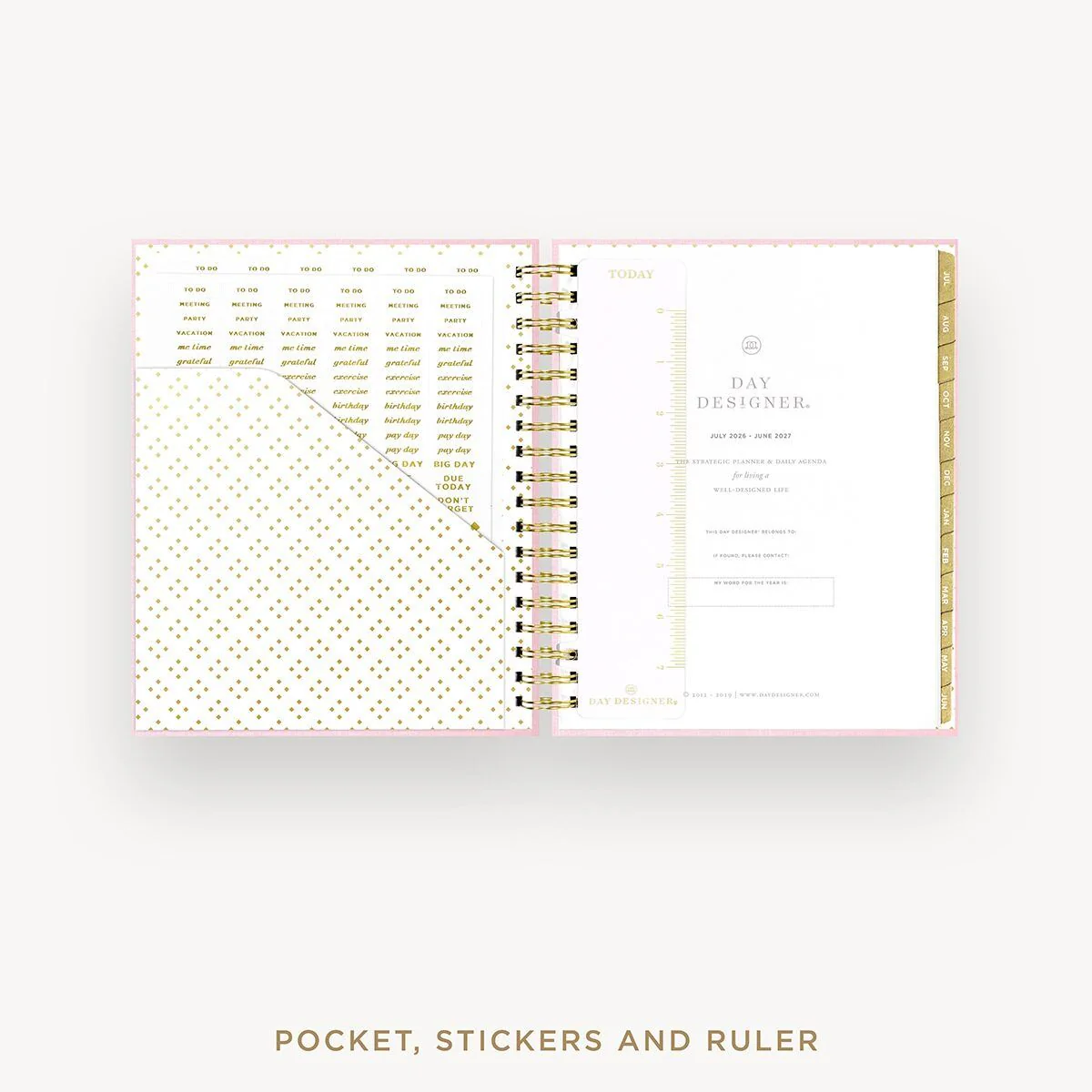 2026-27 Daily Planner: Peony Bookcloth - Image 4