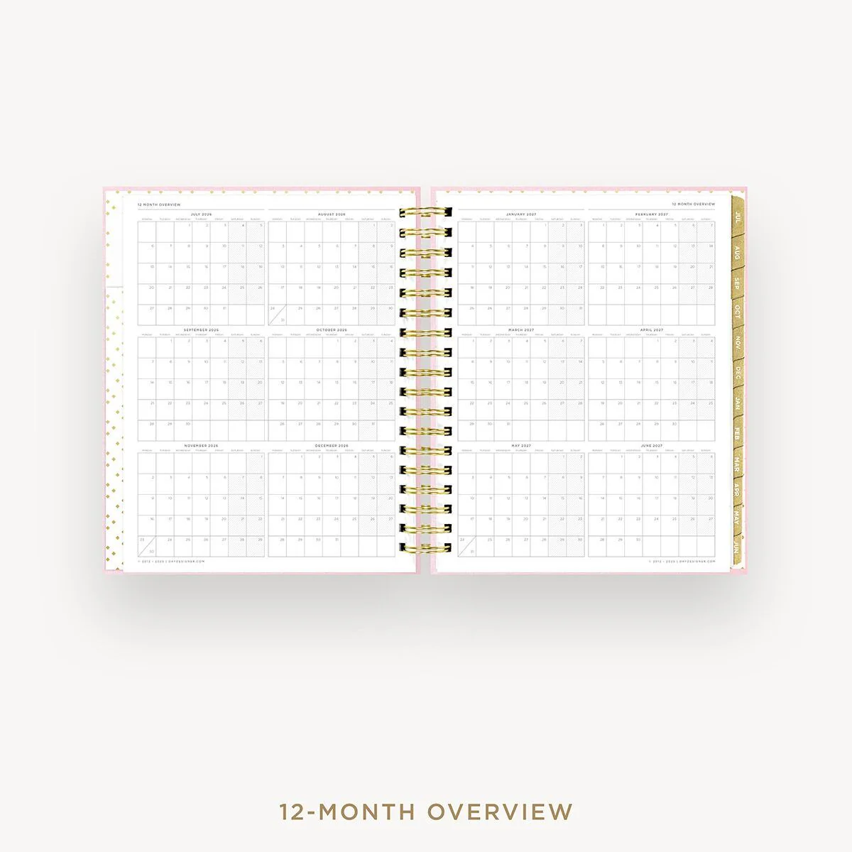 2026-27 Daily Planner: Peony Bookcloth - Image 9