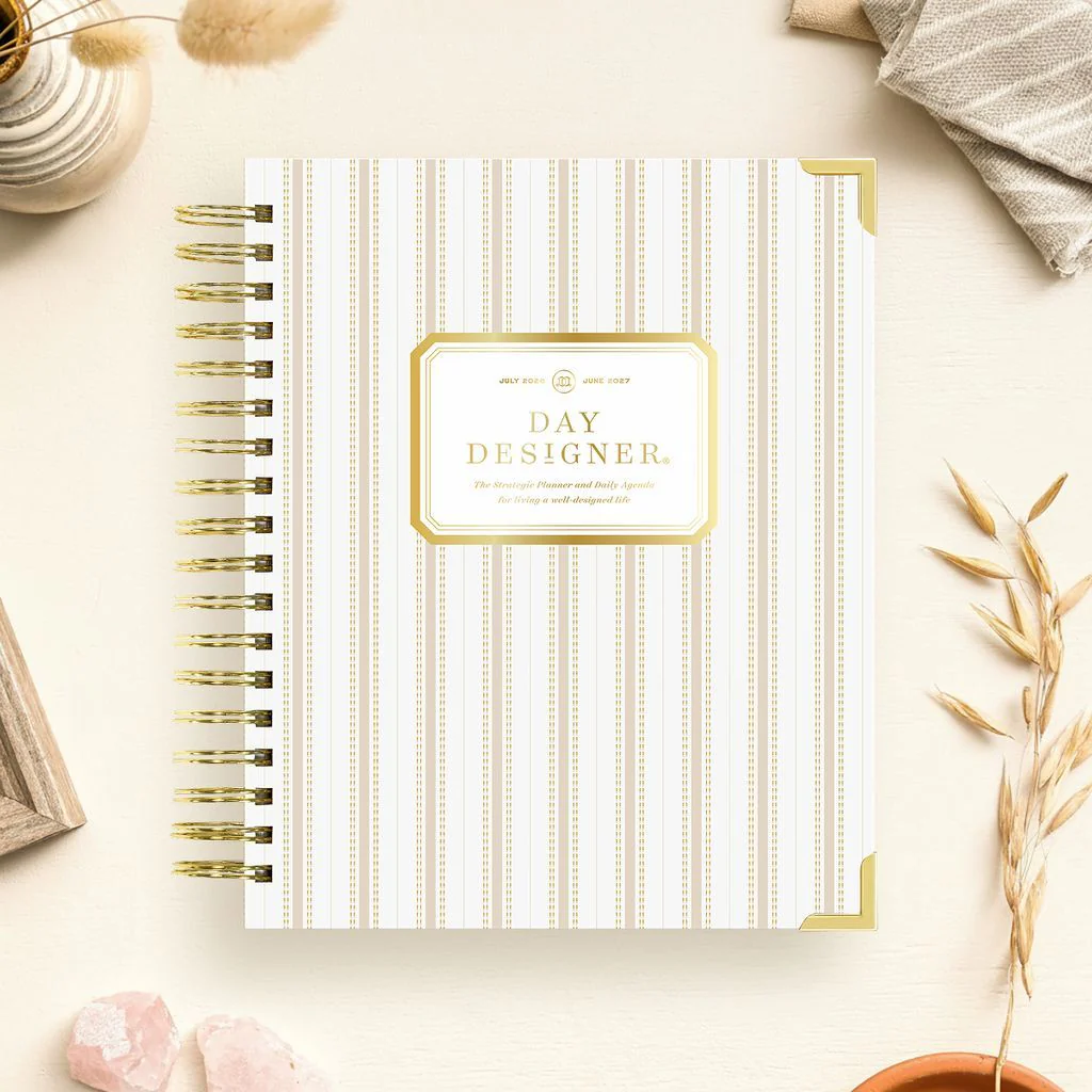 2026-27 Daily Planner: Ticking Stripe