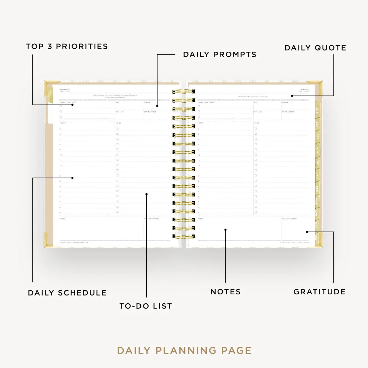 2026-27 Daily Planner: Ticking Stripe - Image 2