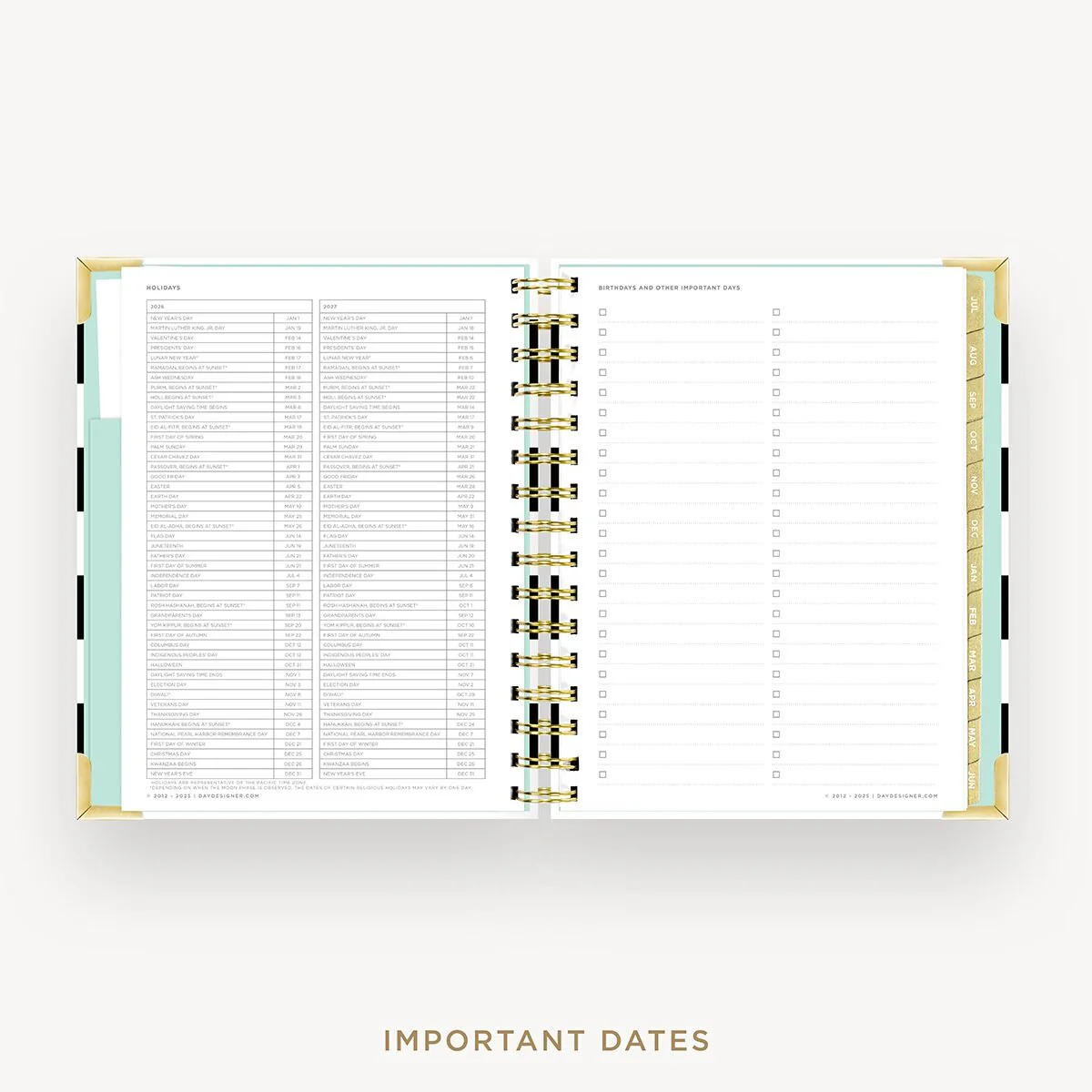 2026-27 Mini Daily Planner: Black Stripe - Image 10