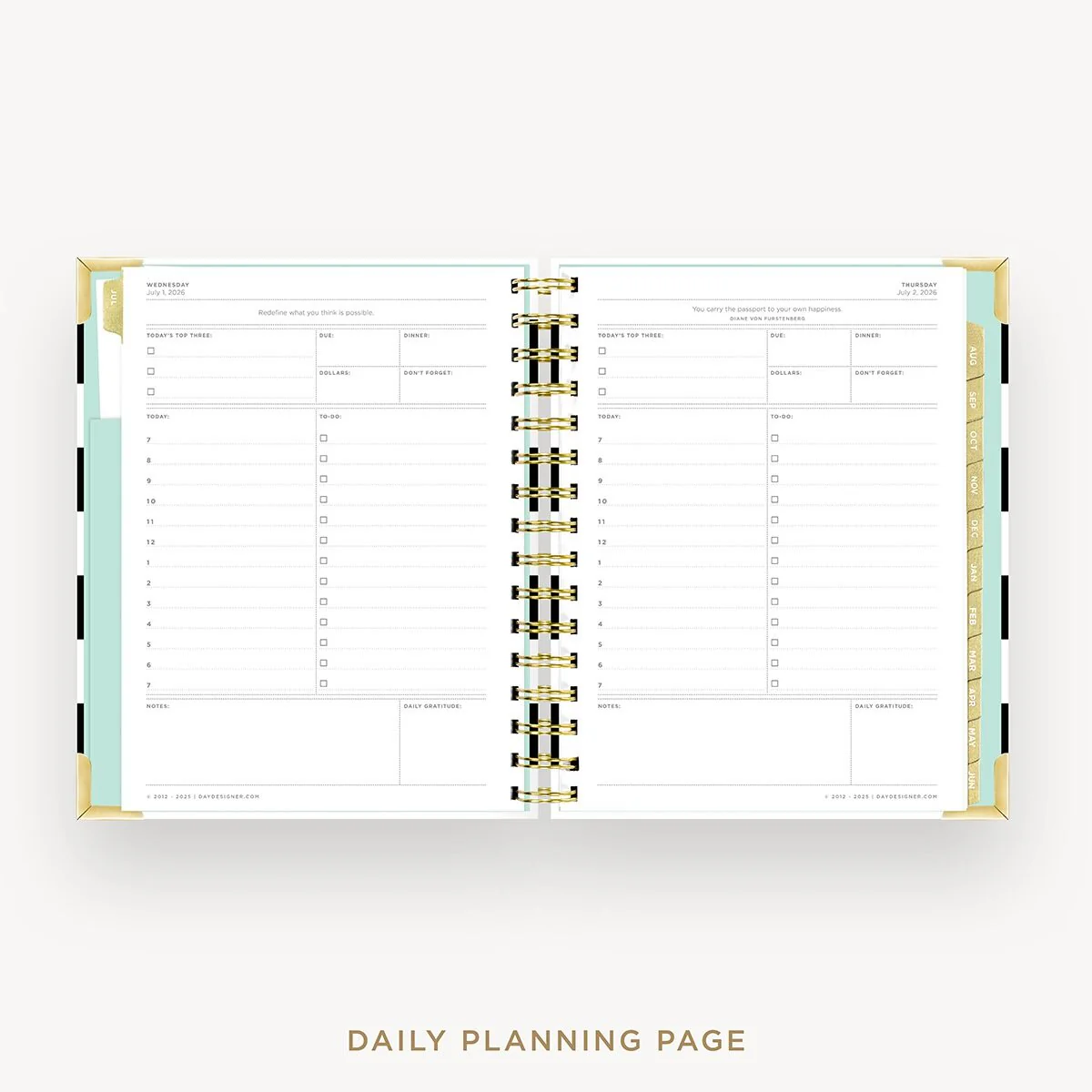 2026-27 Mini Daily Planner: Black Stripe - Image 12