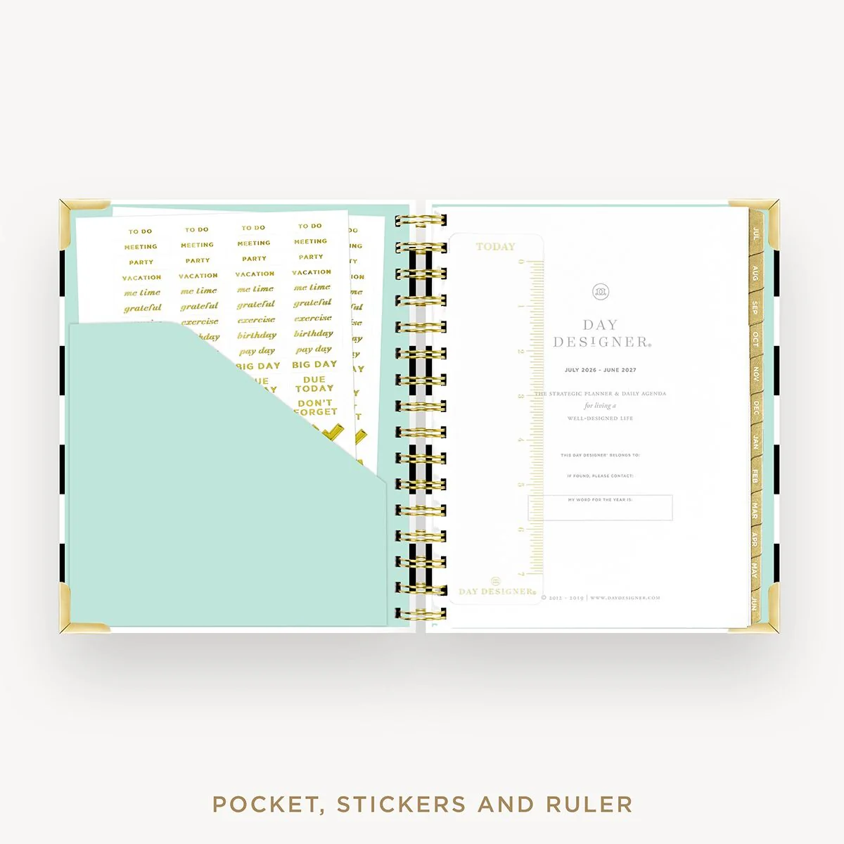 2026-27 Mini Daily Planner: Black Stripe - Image 4