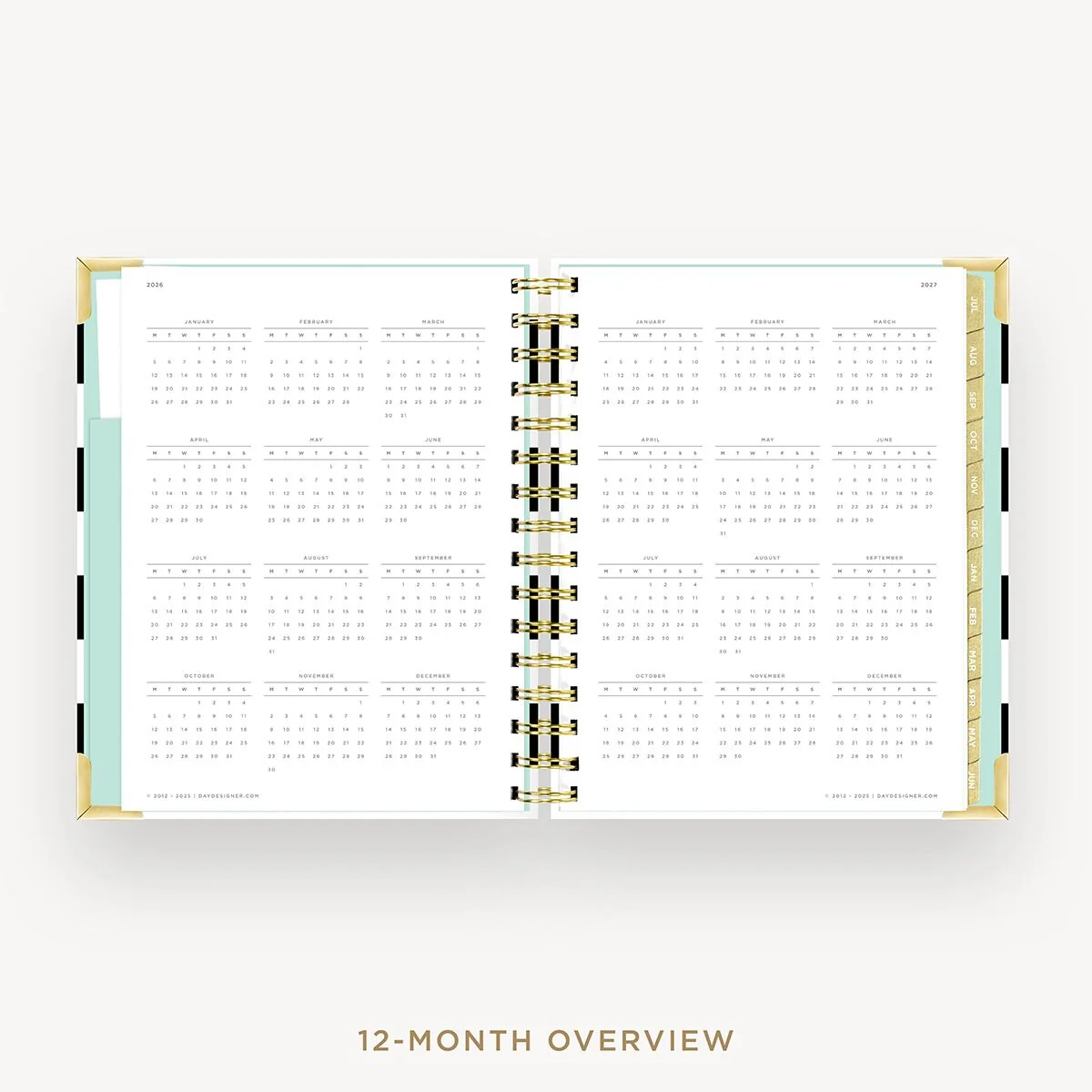 2026-27 Mini Daily Planner: Black Stripe - Image 9