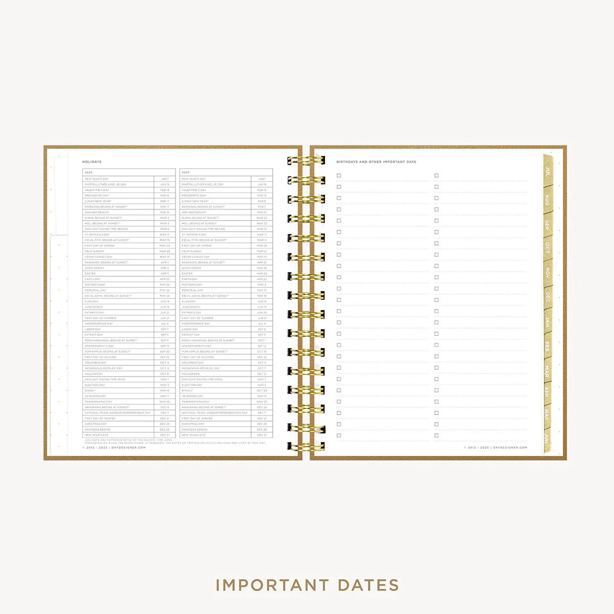2026-27 Mini Daily Planner: Caramel Latte Pebble Texture - Image 10