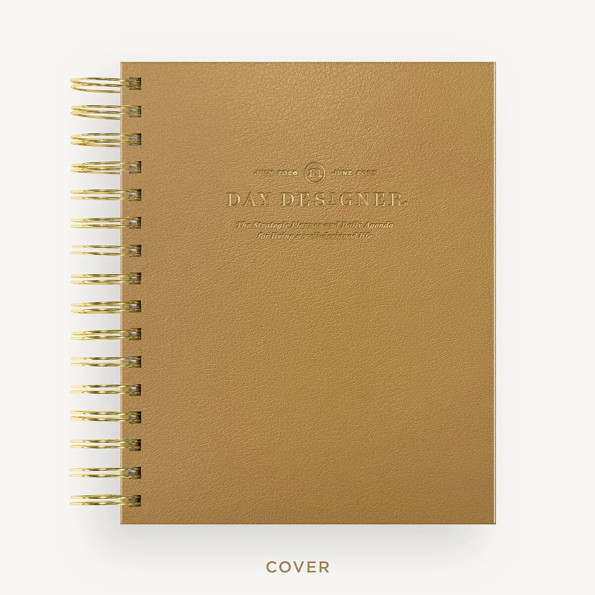 2026-27 Mini Daily Planner: Caramel Latte Pebble Texture - Image 3