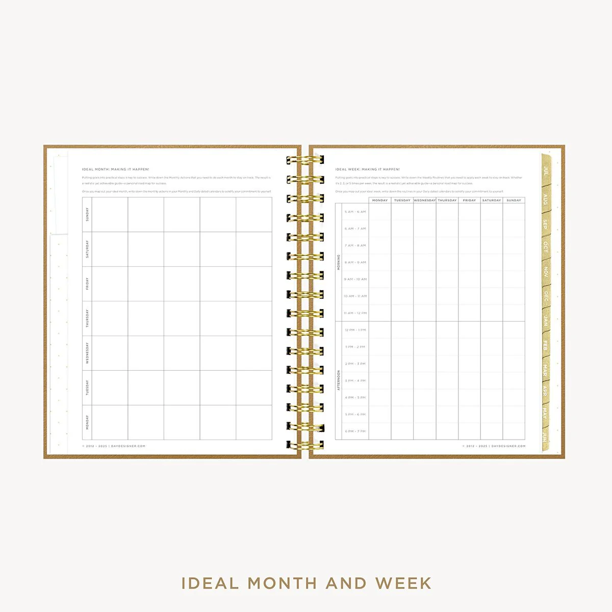 2026-27 Mini Daily Planner: Caramel Latte Pebble Texture - Image 8
