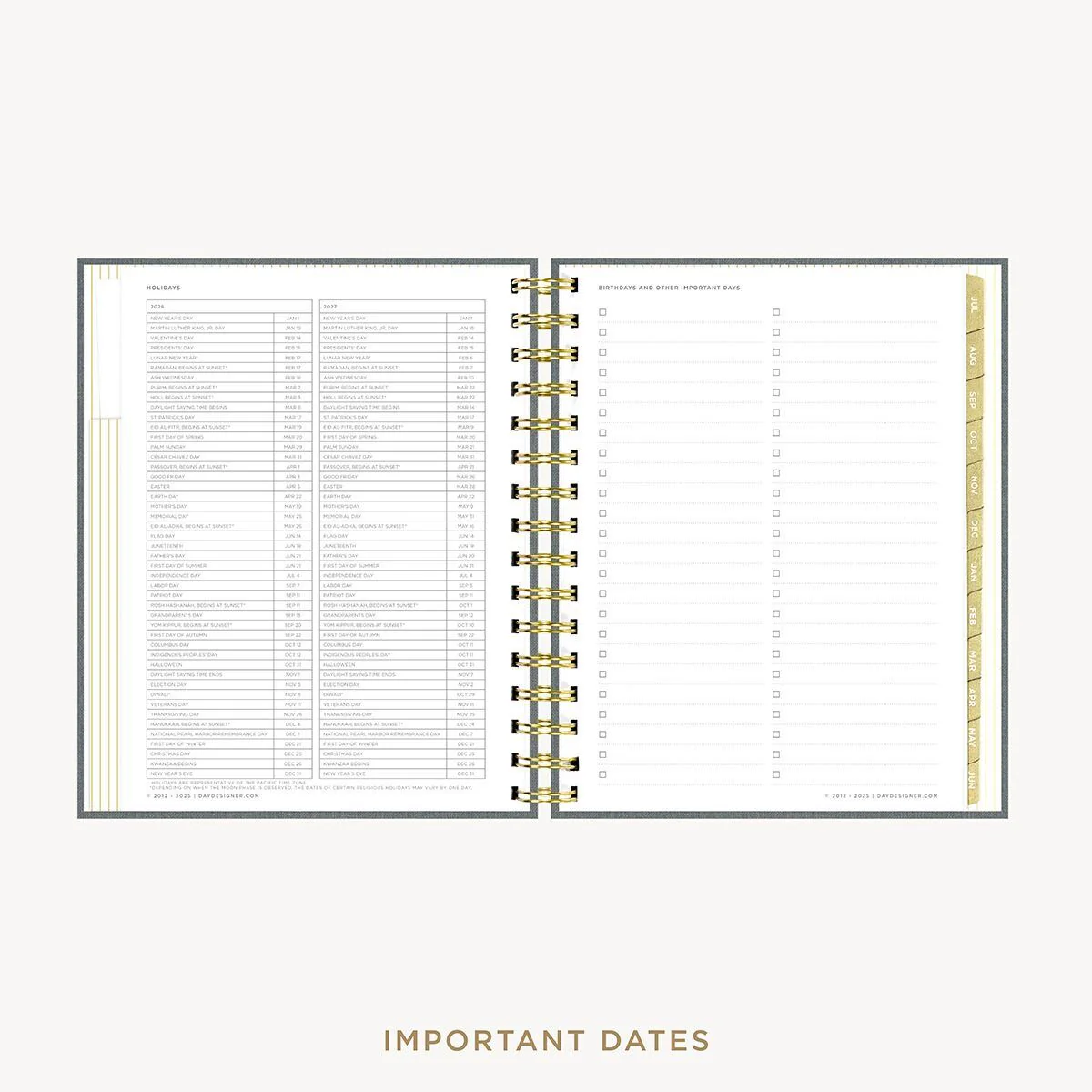 2026-27 Mini Daily Planner: Charcoal Bookcloth - Image 10
