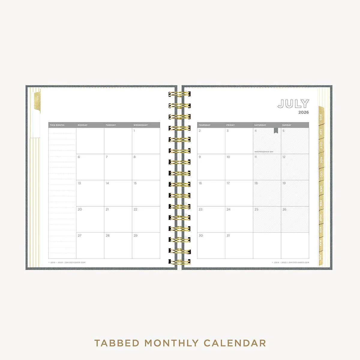 2026-27 Mini Daily Planner: Charcoal Bookcloth - Image 11