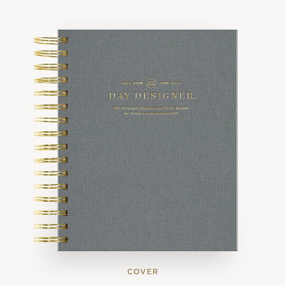 2026-27 Mini Daily Planner: Charcoal Bookcloth - Image 3