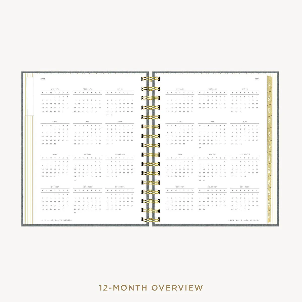 2026-27 Mini Daily Planner: Charcoal Bookcloth - Image 9