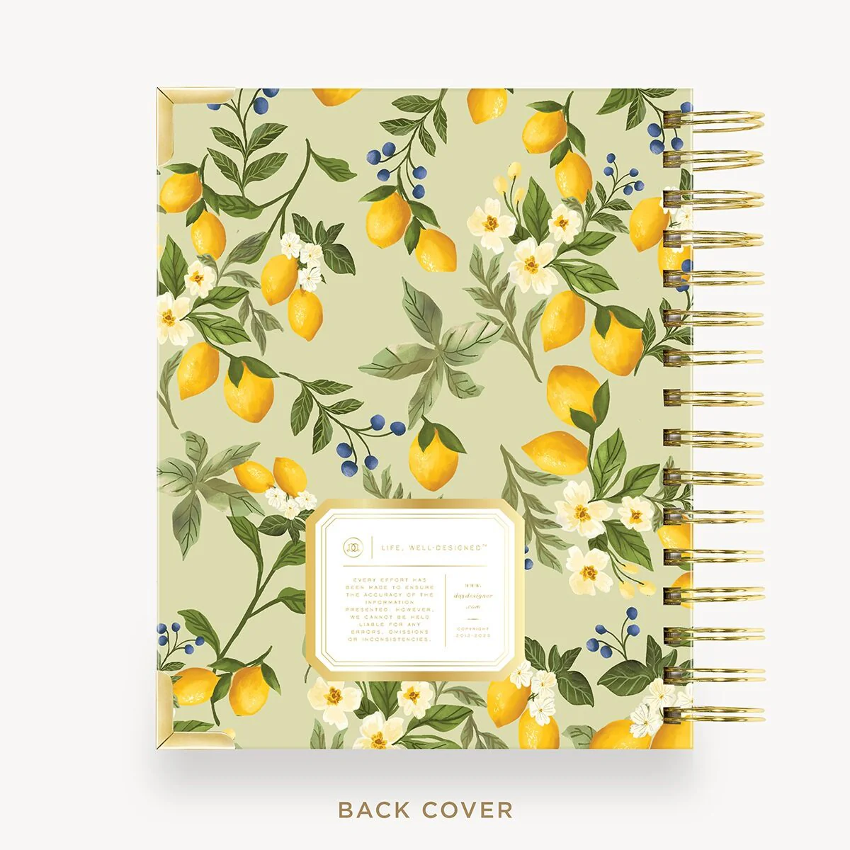 2026-27 Mini Daily Planner: Lemon Floral Sage - Image 13