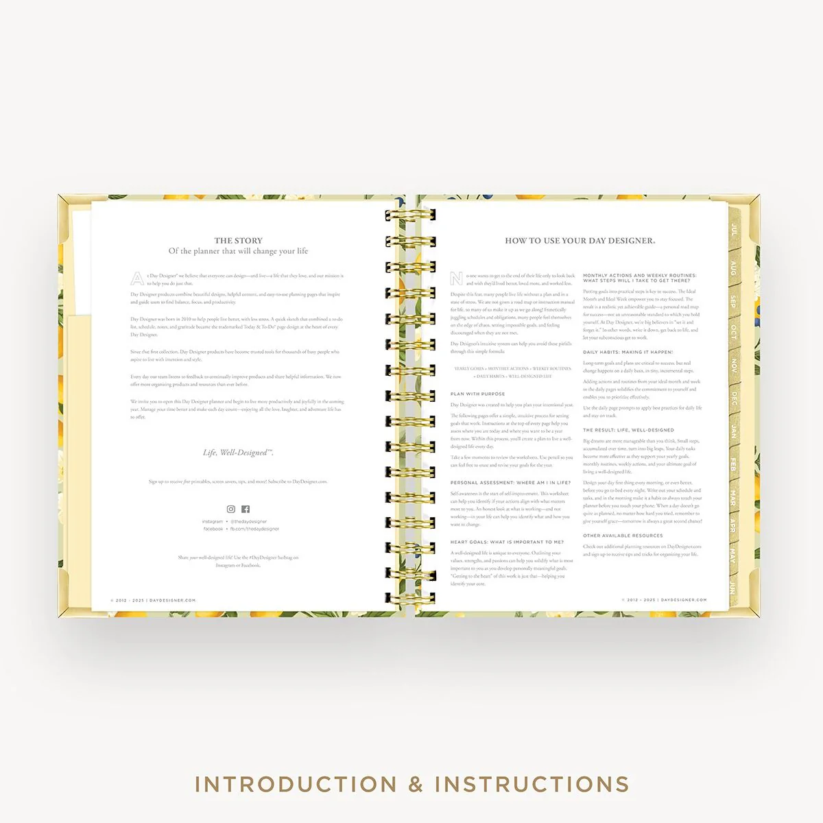 2026-27 Mini Daily Planner: Lemon Floral Sage - Image 5
