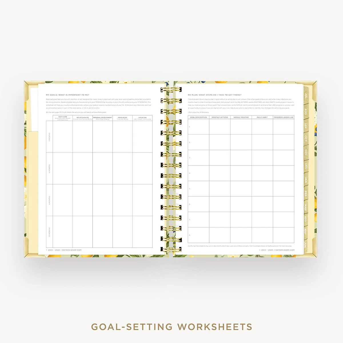 2026-27 Mini Daily Planner: Lemon Floral Sage - Image 7