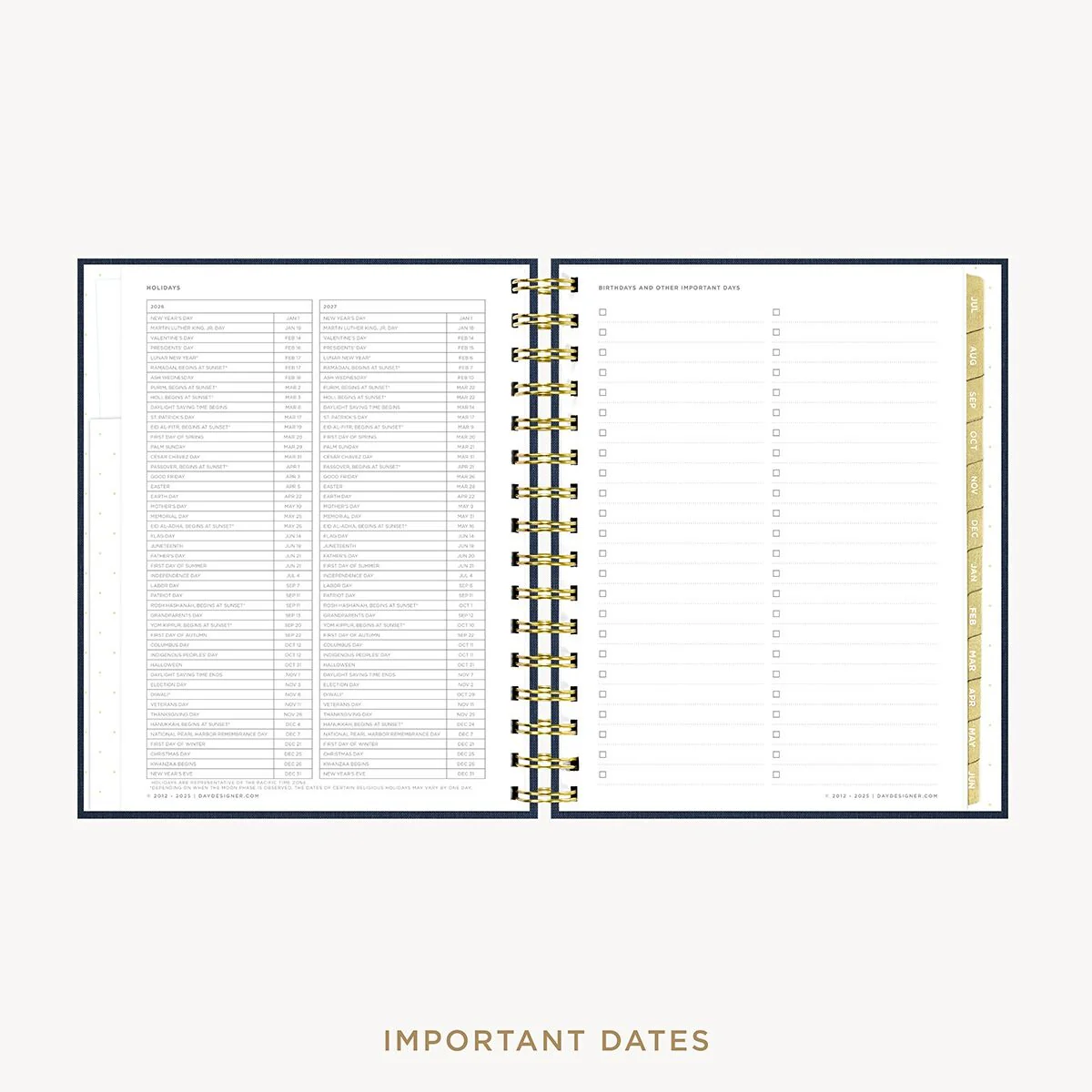 2026-27 Mini Daily Planner: Navy Bookcloth - Image 10
