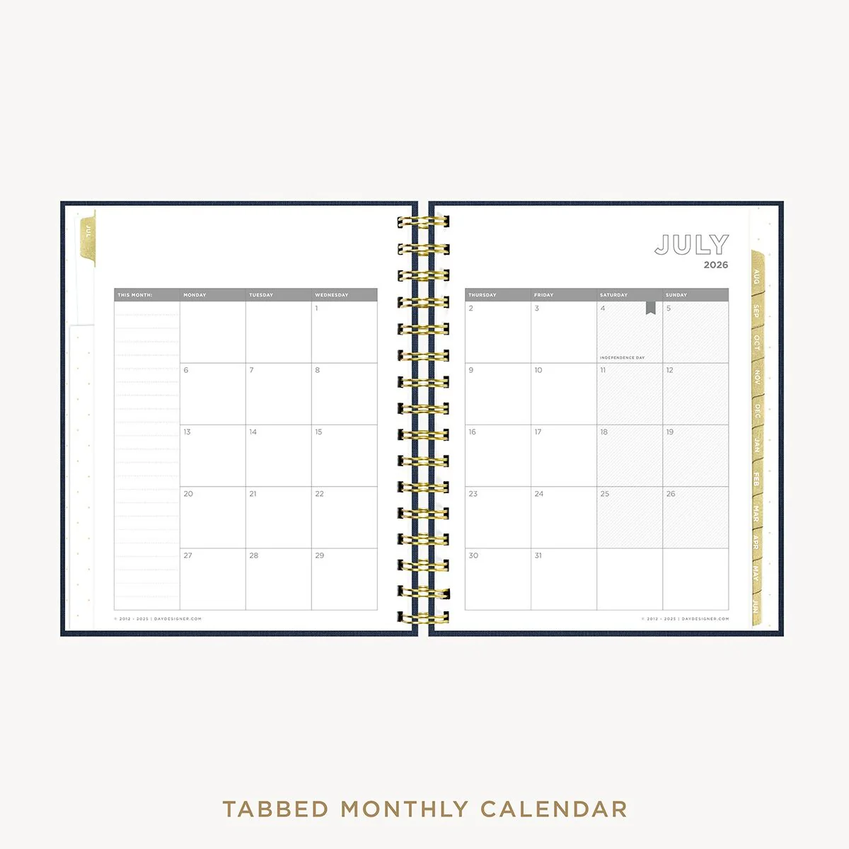 2026-27 Mini Daily Planner: Navy Bookcloth - Image 11