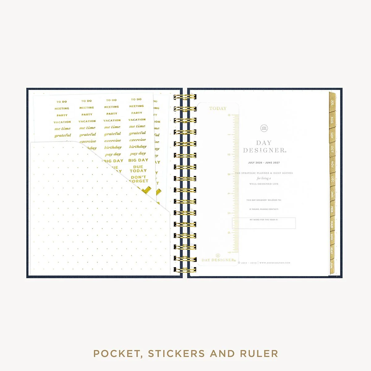 2026-27 Mini Daily Planner: Navy Bookcloth - Image 4