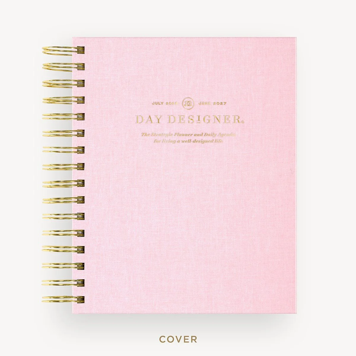 2026-27 Mini Daily Planner: Peony Bookcloth - Image 3