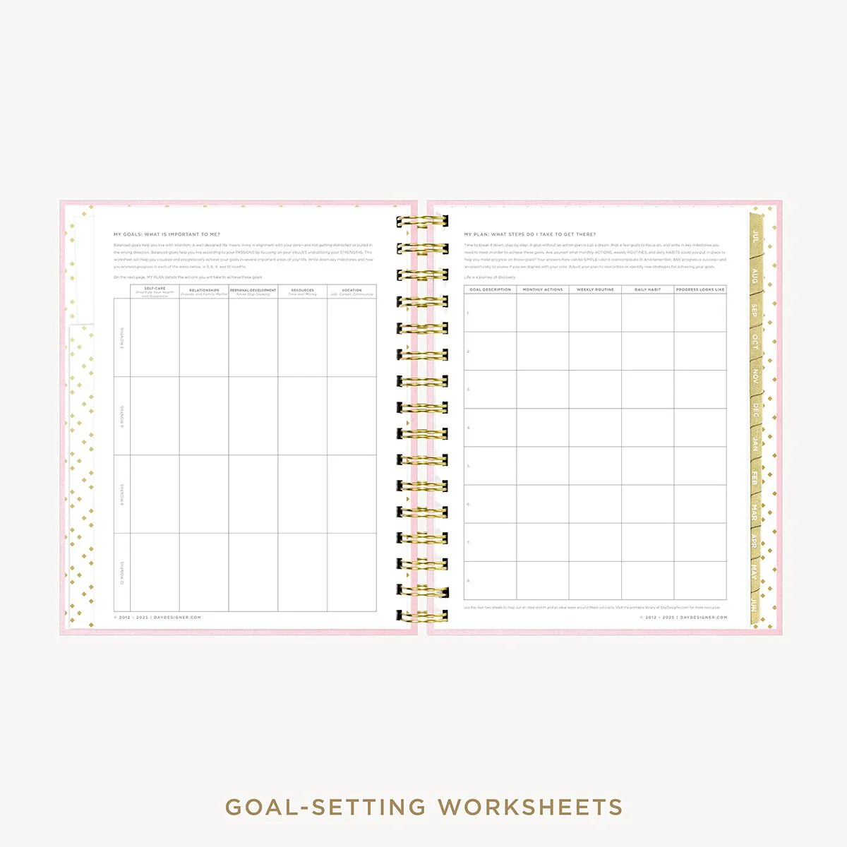 2026-27 Mini Daily Planner: Peony Bookcloth - Image 7