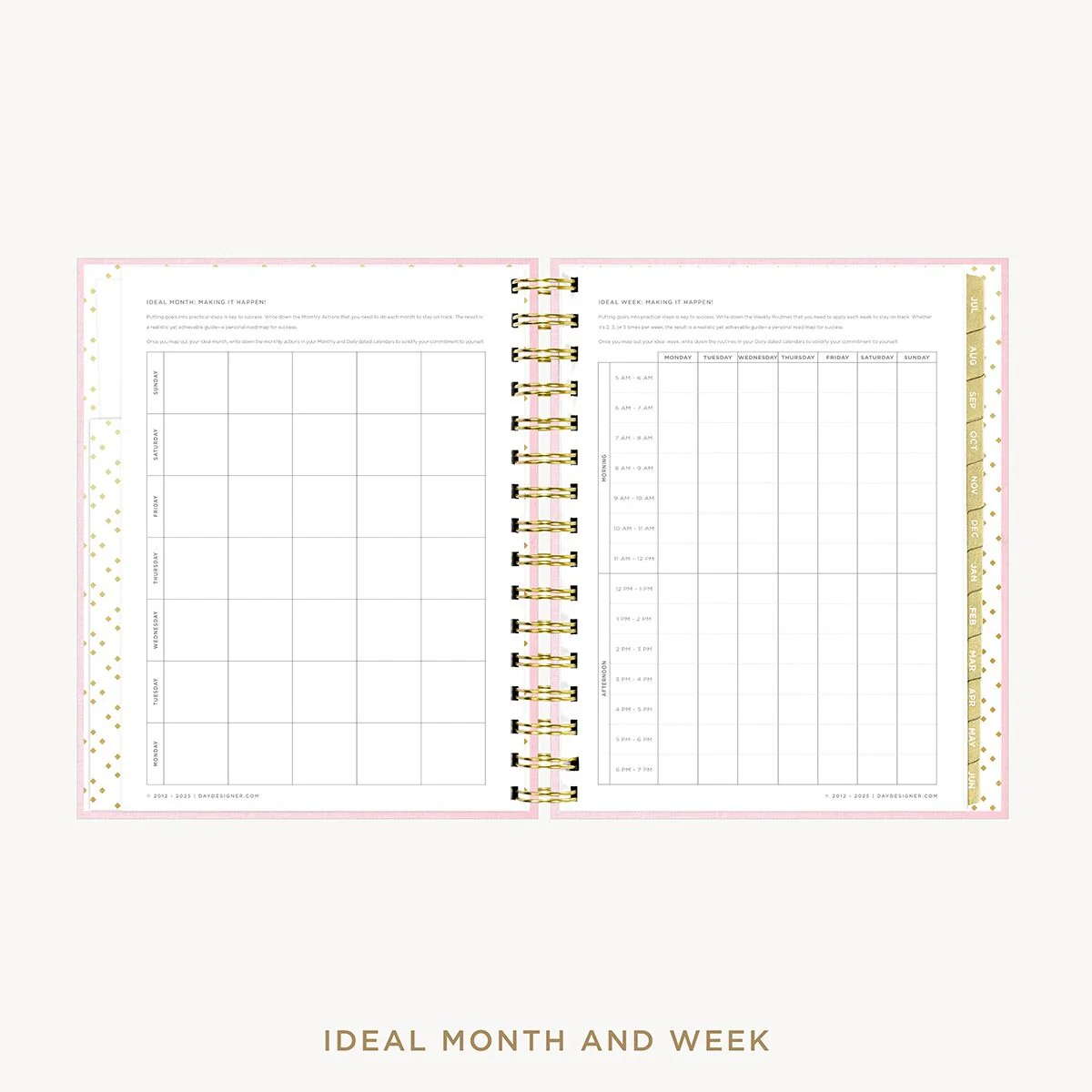 2026-27 Mini Daily Planner: Peony Bookcloth - Image 8