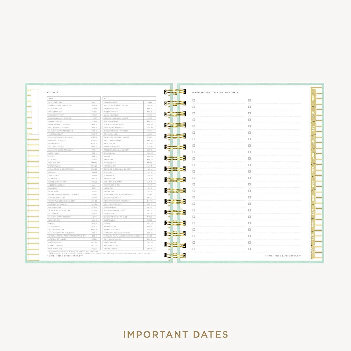 2026-27 Mini Daily Planner: Sage Bookcloth - Image 10