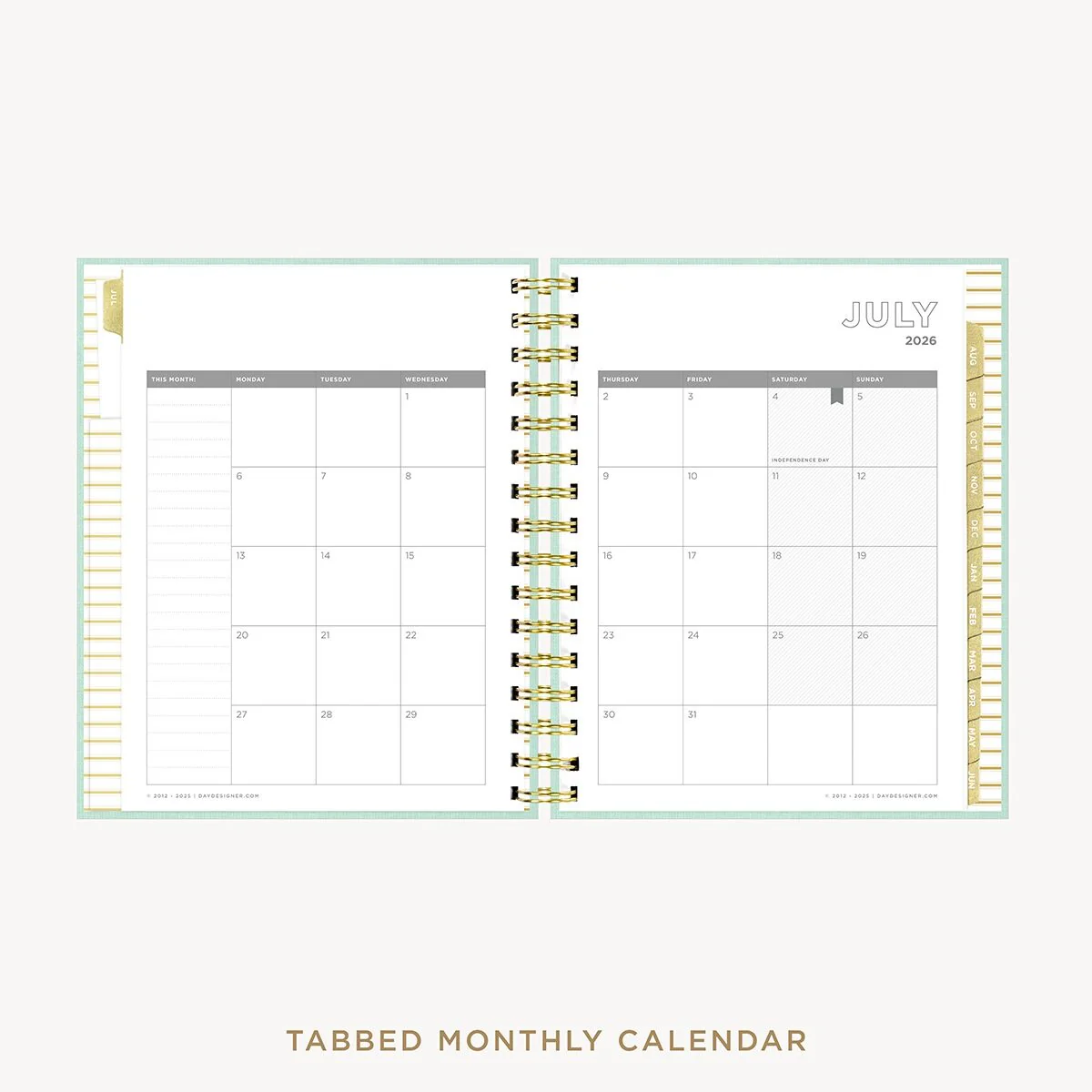 2026-27 Mini Daily Planner: Sage Bookcloth - Image 11