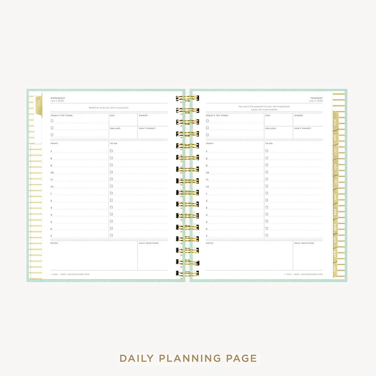 2026-27 Mini Daily Planner: Sage Bookcloth - Image 12