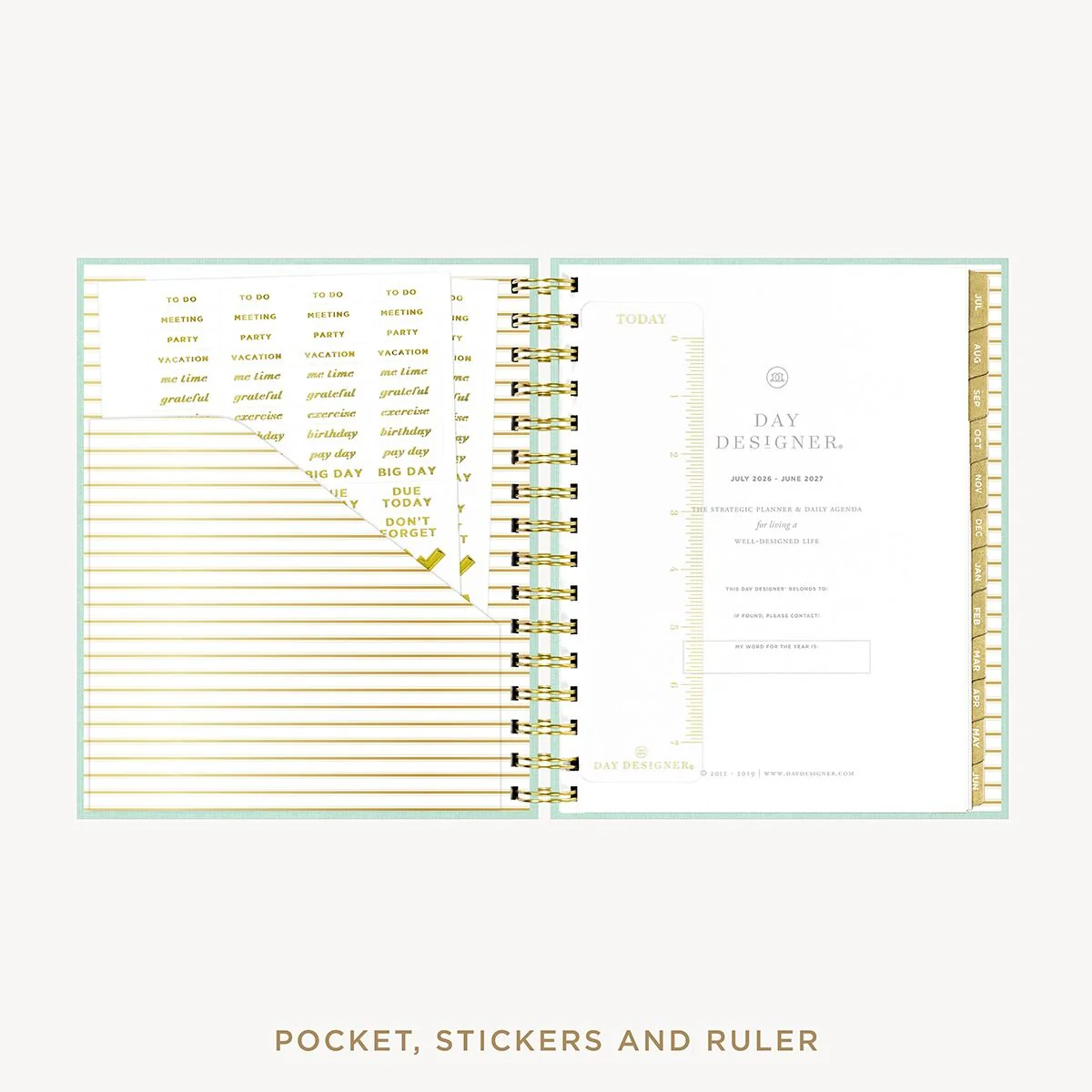 2026-27 Mini Daily Planner: Sage Bookcloth - Image 4