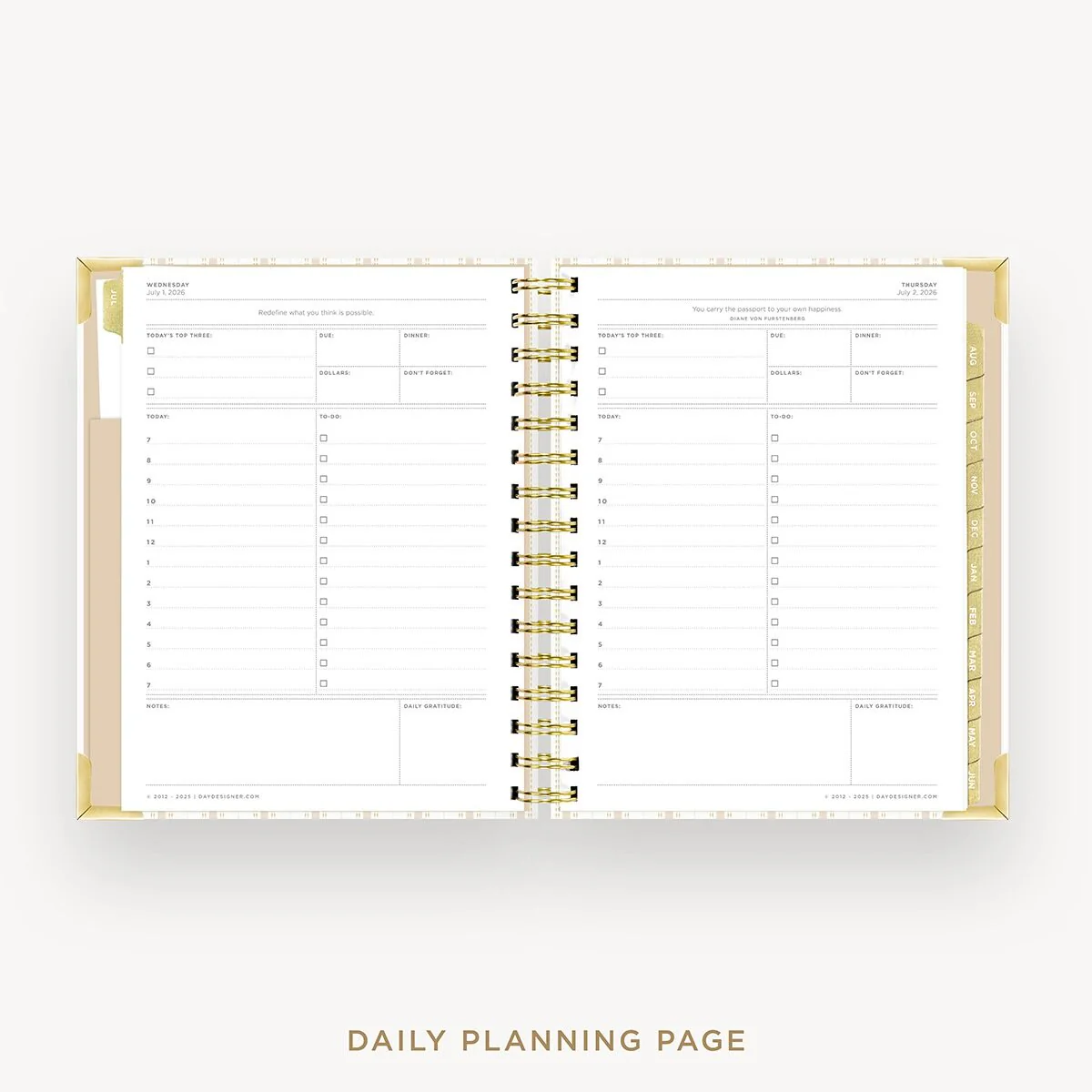 2026-27 Mini Daily Planner: Ticking Stripe - Image 12