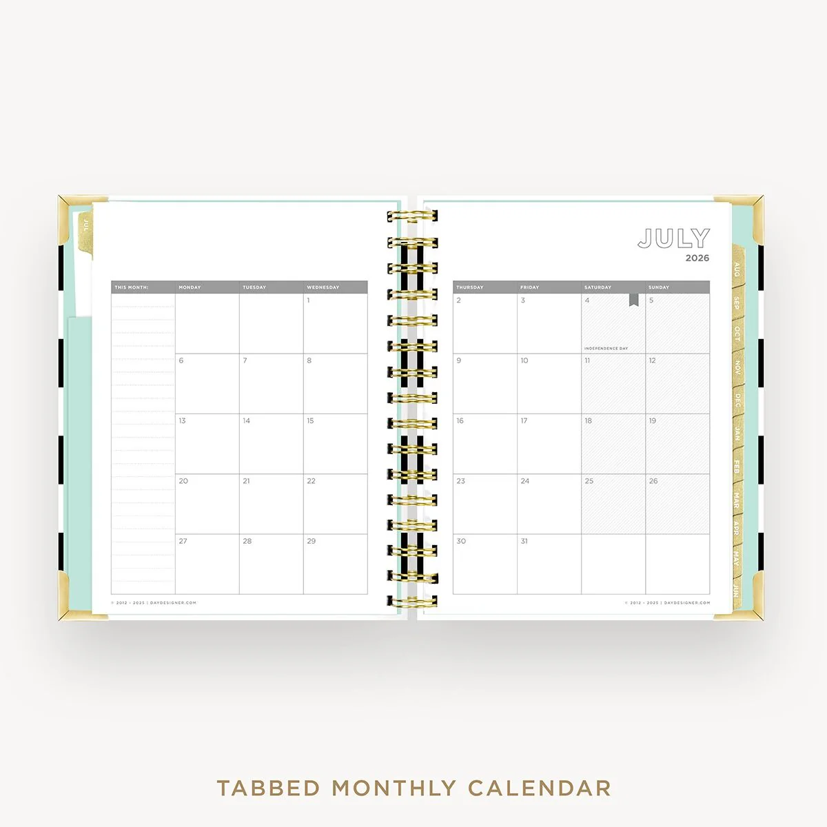 2026-27 Mini Weekly Planner: Black Stripe - Image 11