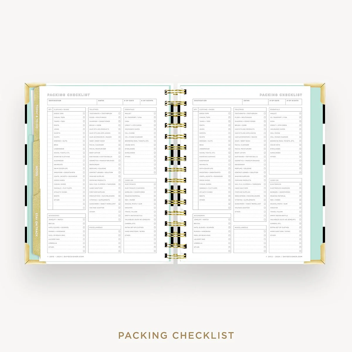 2026-27 Mini Weekly Planner: Black Stripe - Image 19