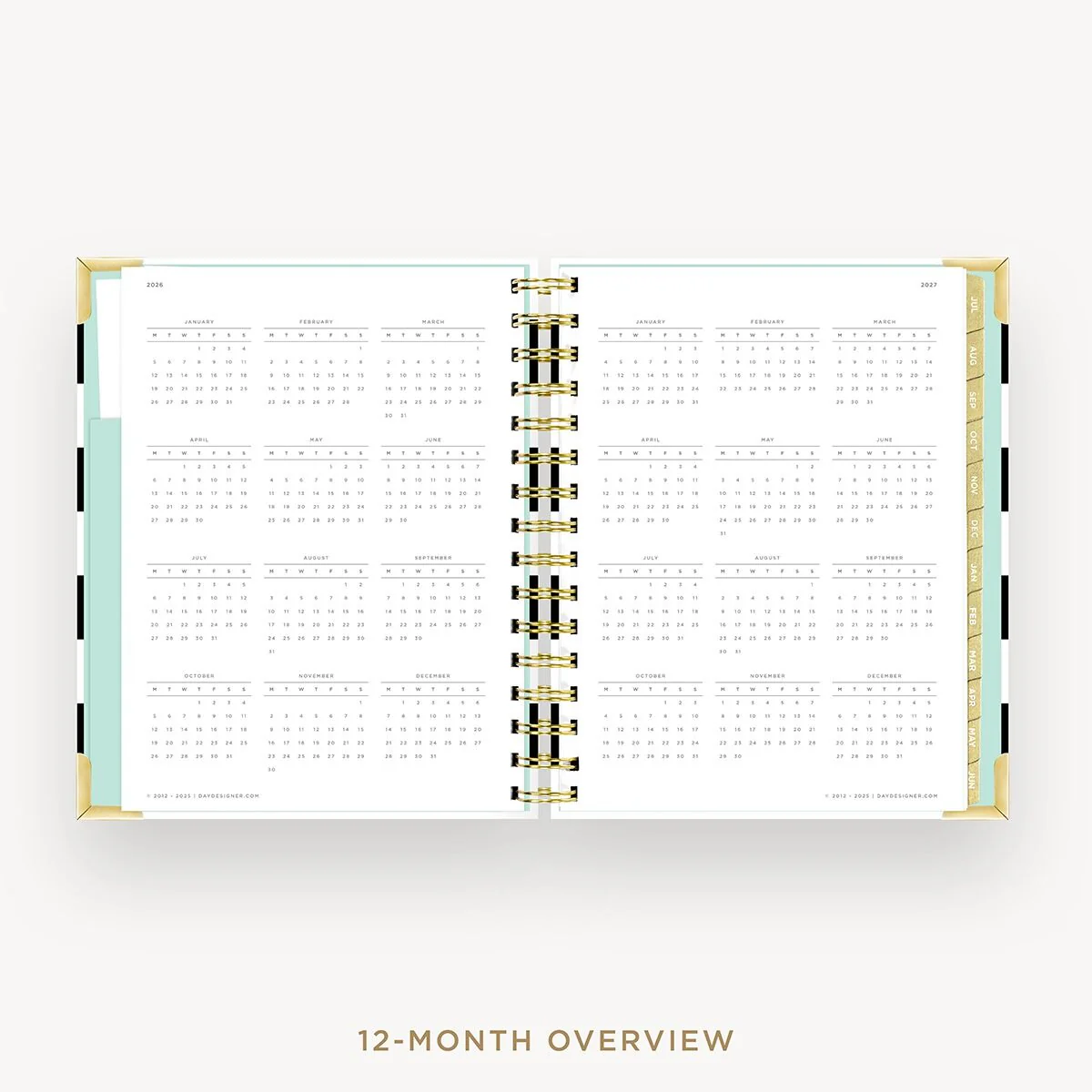 2026-27 Mini Weekly Planner: Black Stripe - Image 9