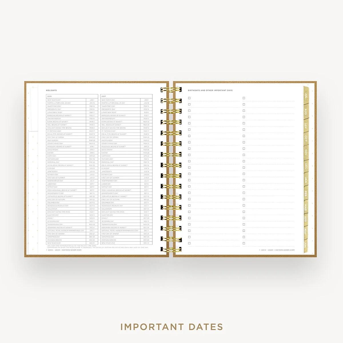 2026-27 Mini Weekly Planner: Caramel Latte Pebble Texture - Image 10
