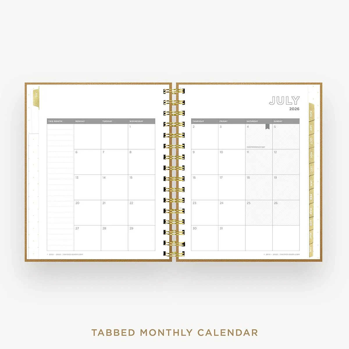 2026-27 Mini Weekly Planner: Caramel Latte Pebble Texture - Image 11