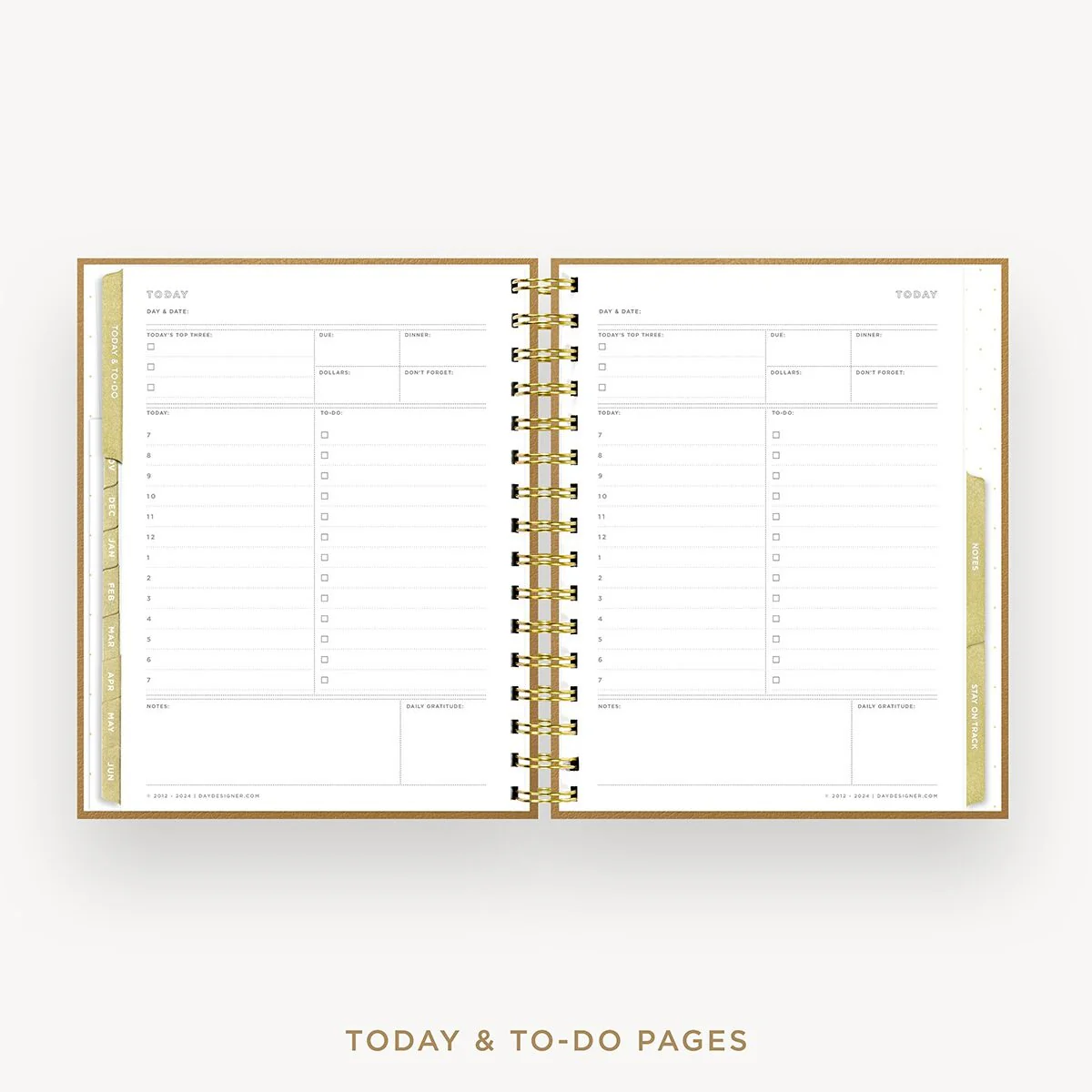 2026-27 Mini Weekly Planner: Caramel Latte Pebble Texture - Image 13